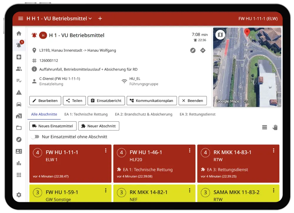 Einsatzsoftware Funktionen und Module