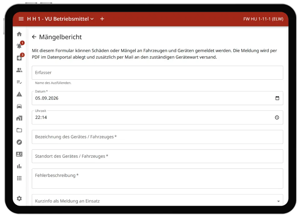 Rettungsdienst Software
